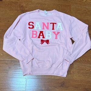 Pink 'Santa Baby' Sweatshirt